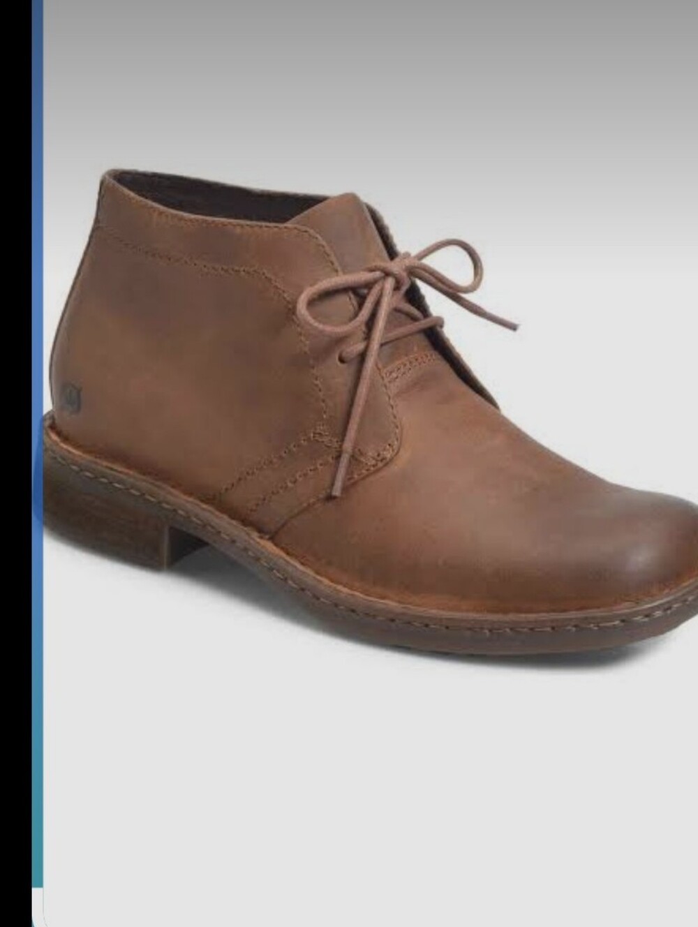 Born Brown Leather Lace-Up Chukka Boot